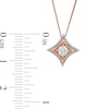 0.18 CT. Certified Canadian Diamond Solitaire Pendant in 10K Two-Tone Gold (I/I2)
