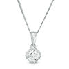 Thumbnail Image 0 of Peoples 100-Year Anniversary 0.50 CT. Certified Canadian Diamond Solitaire Pendant in 14K White Gold (I/I1)