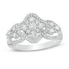Thumbnail Image 1 of 1.00 CT. T.W. Diamond Clover Frame Tri-Sides Ring in 10K White Gold