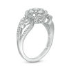 Thumbnail Image 3 of 1.00 CT. T.W. Diamond Clover Frame Tri-Sides Ring in 10K White Gold