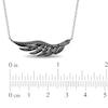 Enchanted Disney Villains Maleficent 0.20 CT. T.W. Black Diamond Wing Necklace in Sterling Silver