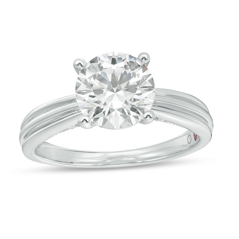 Main Image 1 of Peoples 100-Year Anniversary 2.11 CT. T.W. Certified Canadian Diamond Engagement Ring in 14K Two-Tone Gold (I/I1)