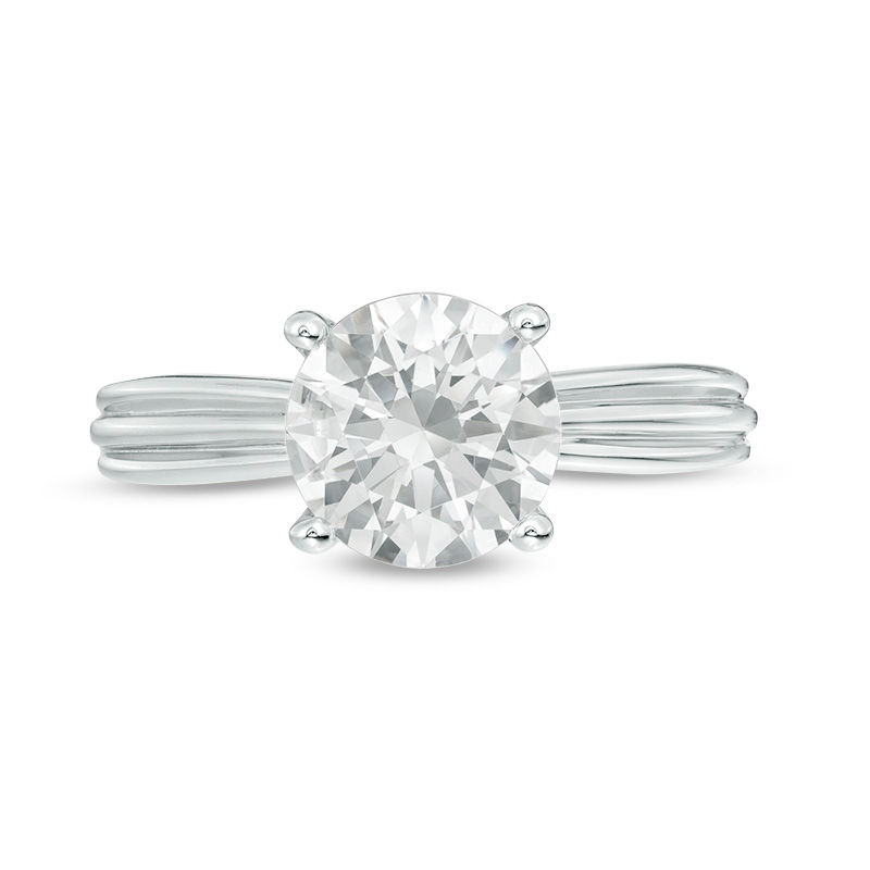 Main Image 3 of Peoples 100-Year Anniversary 2.11 CT. T.W. Certified Canadian Diamond Engagement Ring in 14K Two-Tone Gold (I/I1)