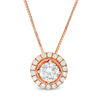 Thumbnail Image 1 of 1.00 CT. T.W. Diamond Frame Pendant in 14K Rose Gold
