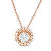 Thumbnail Image 1 of 0.40 CT. T.W. Diamond Frame Pendant in 14K Rose Gold