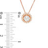 Thumbnail Image 3 of 0.40 CT. T.W. Diamond Frame Pendant in 14K Rose Gold