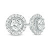 Thumbnail Image 1 of 2.00 CT. T.W. Diamond Frame Stud Earrings in 14K White Gold