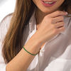 Thumbnail Image 2 of EFFY™ Collection Oval Emerald Tennis Bracelet in 14K Gold