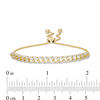 Thumbnail Image 2 of 0.50 CT. T.W. Diamond Curb Chain Bolo Bracelet in 10K Gold - 9.5"