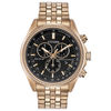 Thumbnail Image 0 of Men's Citizen Eco-Drive® Brycen Chronograph Rose-Tone IP Watch with Black Dial (Model: BL5563-58E)