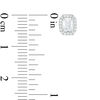 Thumbnail Image 3 of 0.45 CT. T.W. Certified Emerald-Cut Diamond Octagon Frame Stud Earrings in 14K White Gold (I/I1)