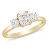 Thumbnail Image 0 of 1.50 CT. T.W. Cushion-Cut Diamond Three Stone Engagement Ring in 14K Gold