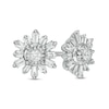 Thumbnail Image 0 of 0.25 CT. T.W. Diamond Snowflake Stud Earrings in 10K White Gold