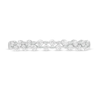 0.25 CT. T.W. Diamond Double Row Band in 10K White Gold