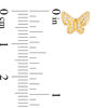 0.09 CT. T.W. Diamond Butterfly Stud Earrings in 10K Gold