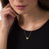 Thumbnail Image 2 of 0.09 CT. T.W. Diamond Butterfly Pendant in 10K Gold