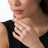 Thumbnail Image 2 of 0.95 CT. T.W. Diamond Fan Ring in 10K Gold