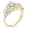Thumbnail Image 3 of 0.95 CT. T.W. Diamond Fan Ring in 10K Gold