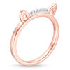 Thumbnail Image 2 of Diamond Accent Cat Ears Ring in 10K Rose Gold