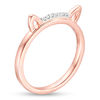 Thumbnail Image 3 of Diamond Accent Cat Ears Ring in 10K Rose Gold