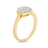 Thumbnail Image 2 of 0.37 CT. T.W. Composite Diamond Hexagonal Frame Ring in 10K Gold