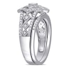 Thumbnail Image 3 of 0.23 CT. T.W. Composite Diamond Vintage-Style Mandala Bridal Set in Sterling Silver