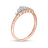 Thumbnail Image 2 of 0.145 CT. T.W. Diamond Crown Ring in 10K Rose Gold