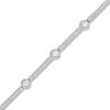 Thumbnail Image 0 of 0.95 CT. T.W. Certified Canadian Diamond Station Bracelet in 14K White Gold (I/I2)