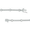 Thumbnail Image 2 of 0.95 CT. T.W. Certified Canadian Diamond Station Bracelet in 14K White Gold (I/I2)