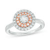 Thumbnail Image 0 of 0.45 CT. T.W. Diamond Double Frame Ring in 10K Two-Tone Gold