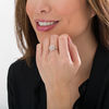 Thumbnail Image 1 of 0.45 CT. T.W. Diamond Double Frame Ring in 10K Two-Tone Gold