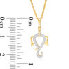 Thumbnail Image 3 of 0.10 CT. T.W. Diamond Elephant Pendant in 10K Gold