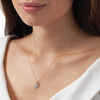 Thumbnail Image 2 of 0.16 CT. T.W. Diamond Leaf Pendant in 10K Rose Gold