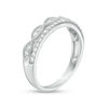 Thumbnail Image 3 of 0.24 CT. T.W. Diamond Marquise Vintage-Style Stacked Ring in 10K White Gold