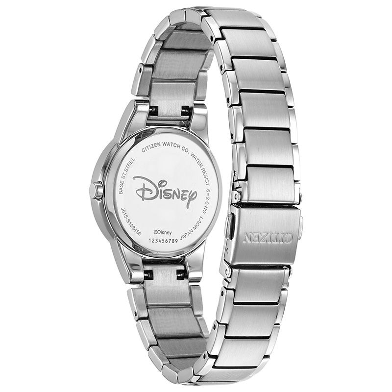 Ladies' Citizen Eco-Drive® Mickey Mouse Diamond Accent Watch with Black Dial (Model: GA1051-58W)