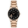 Thumbnail Image 0 of Ladies' Citizen Eco-Drive® Mickey Mouse Diamond Accent Rose-Tone Watch with Black Dial (Model: GA1056-54W)
