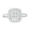 Thumbnail Image 3 of 0.69 CT. T.W. Composite Diamond Cushion Frame Ring in 10K White Gold
