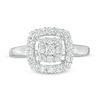 Thumbnail Image 4 of 0.69 CT. T.W. Composite Diamond Cushion Frame Ring in 10K White Gold