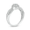 Thumbnail Image 2 of 0.18 CT. T.W. Diamond Double Frame Twist Promise Ring in 10K White Gold