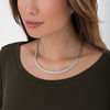 Thumbnail Image 1 of 3.00 CT. T.W. Diamond and Bead Strand Necklace in 10K White Gold