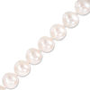 Thumbnail Image 1 of IMPERIAL® 7.0-8.0mm Freshwater Cultured Pearl Strand Bracelet with 14K Gold Fish-Hook Clasp-7.5"