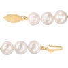 Thumbnail Image 2 of IMPERIAL® 7.0-8.0mm Freshwater Cultured Pearl Strand Bracelet with 14K Gold Fish-Hook Clasp-7.5"
