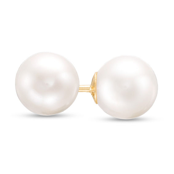 IMPERIAL® 7.0-7.5mm Freshwater Cultured Pearl Stud Earrings in 14K Gold