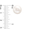 Thumbnail Image 2 of IMPERIAL® 7.0-7.5mm Freshwater Cultured Pearl Stud Earrings in 14K Gold