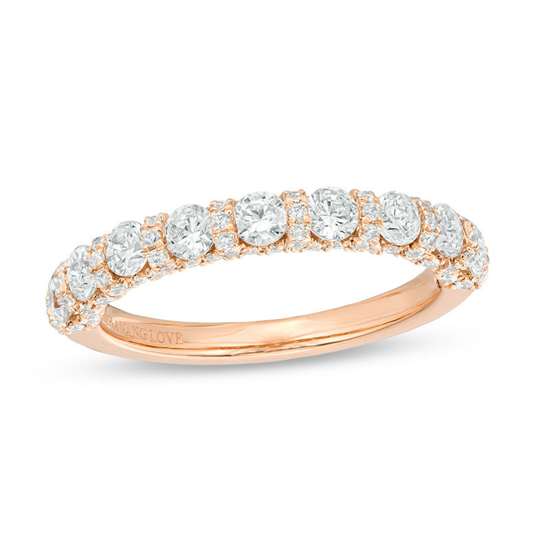 Vera Wang Love Collection 1.20 CT. T.W. Diamond Band in 14K Rose Gold|Peoples Jewellers