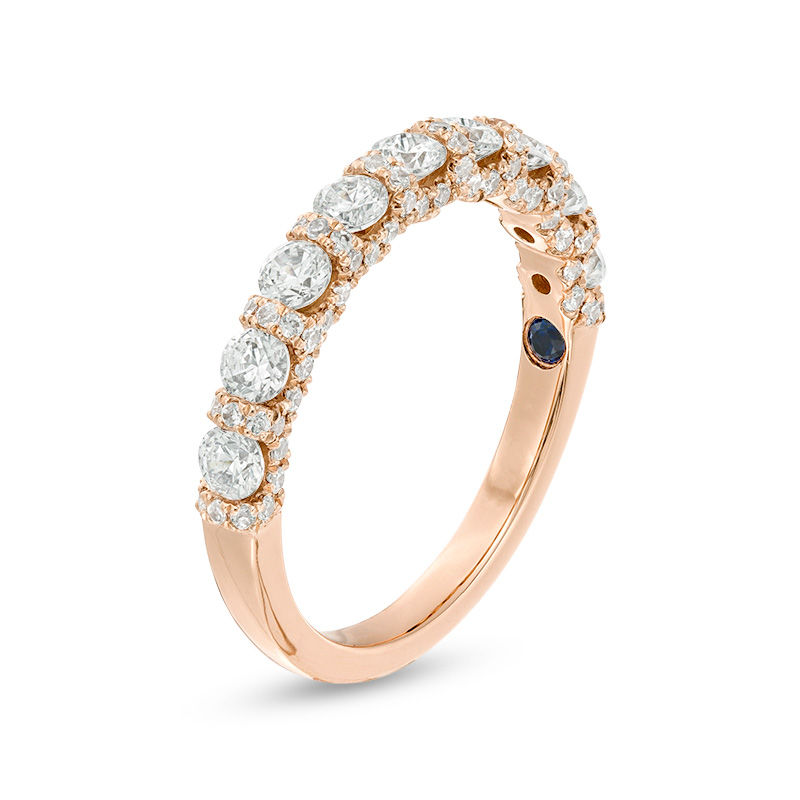 Vera Wang Love Collection 1.20 CT. T.W. Diamond Band in 14K Rose Gold