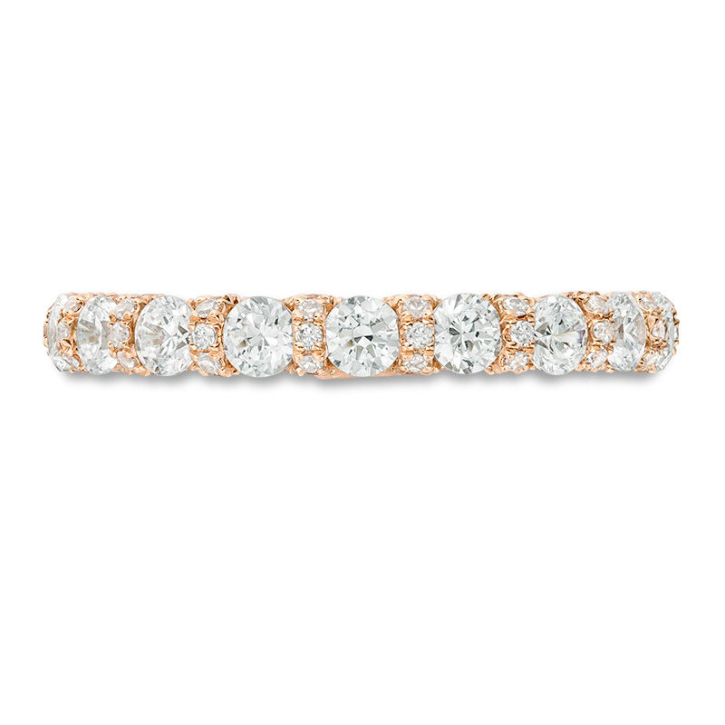 Vera Wang Love Collection 1.20 CT. T.W. Diamond Band in 14K Rose Gold