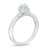 Thumbnail Image 1 of 0.25 CT. T.W. Diamond Double Oval Frame Vintage-Style Engagement Ring in 10K White Gold