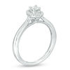 Thumbnail Image 2 of 0.25 CT. T.W. Diamond Double Oval Frame Vintage-Style Engagement Ring in 10K White Gold