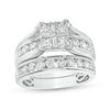 Thumbnail Image 0 of 2.00 CT. T.W. Quad Princess-Cut Diamond Bridal Set in 14K White Gold
